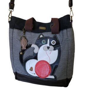 CHALA Fat Cat Work Tote Bag With Adjustable Strap